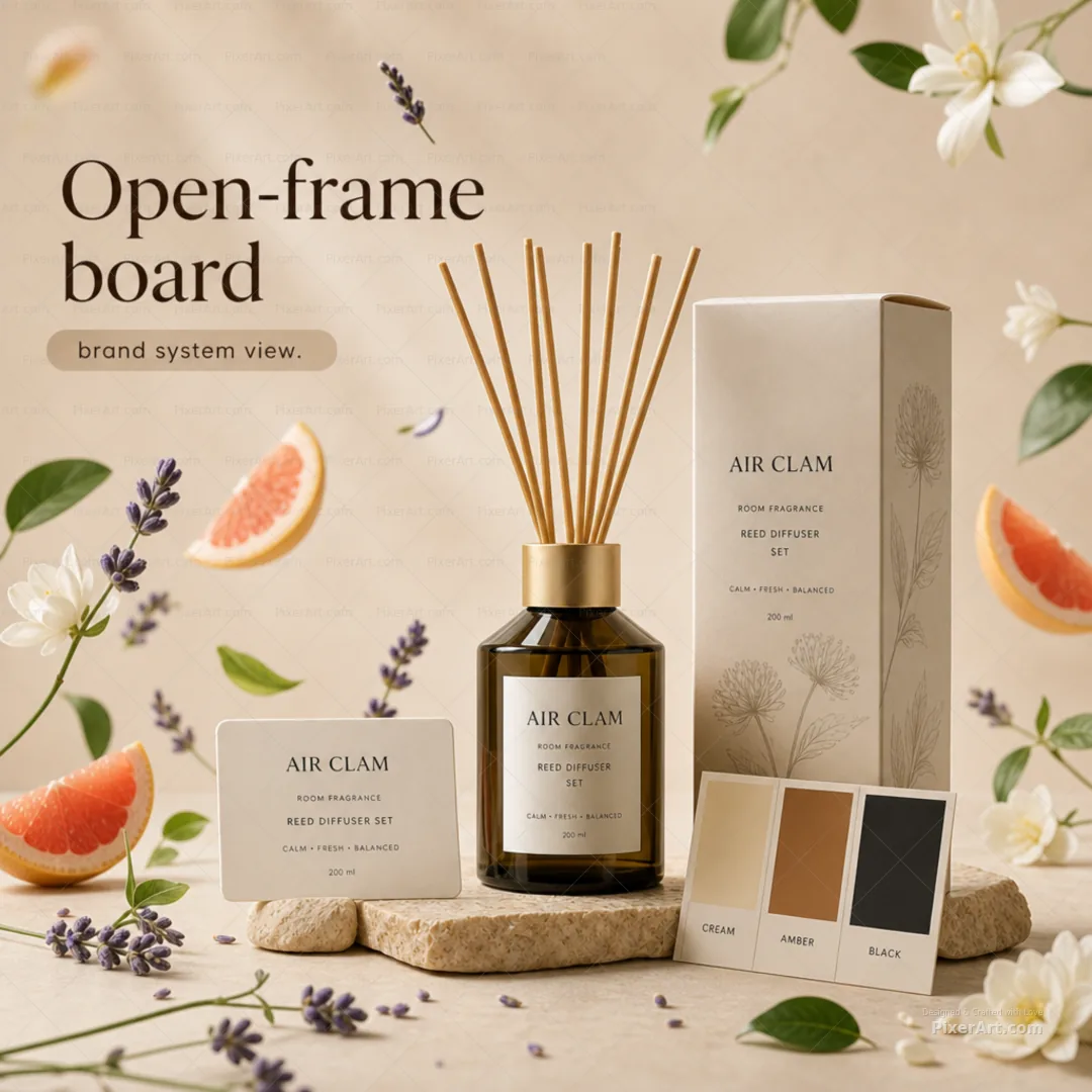 Open frame mockup