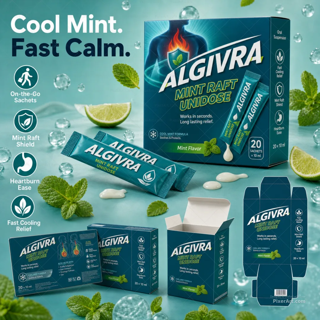 Algivra Mint Raft Unidose Sachets