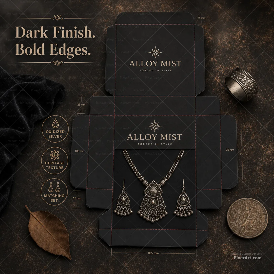Alloy Mist Oxidized Silver Set