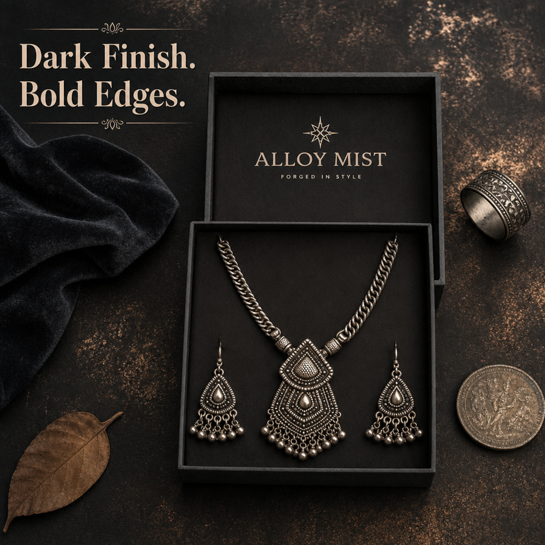 Alloy Mist Oxidized Silver Set