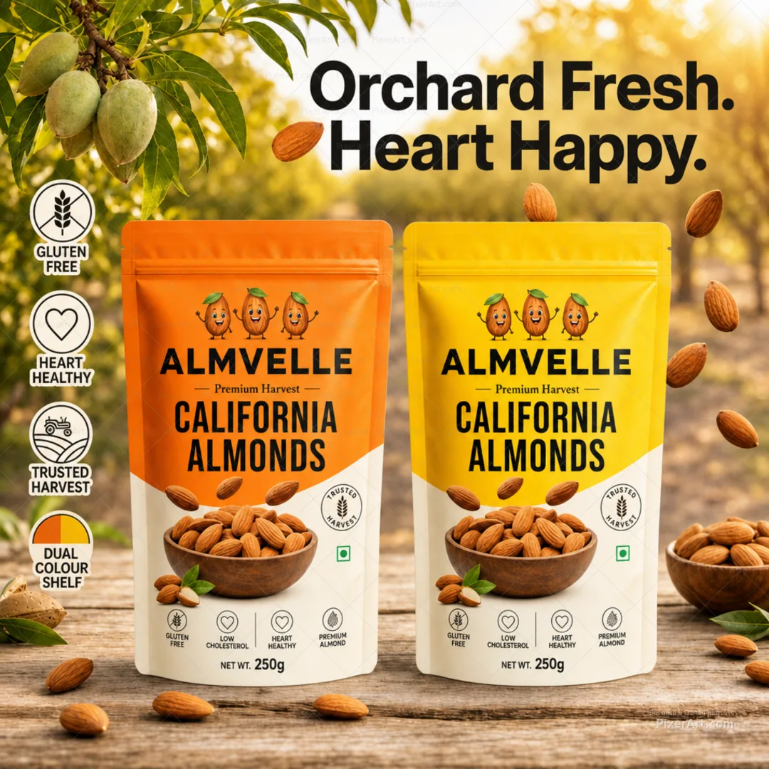 Almvelle California Almonds Pouch Duo