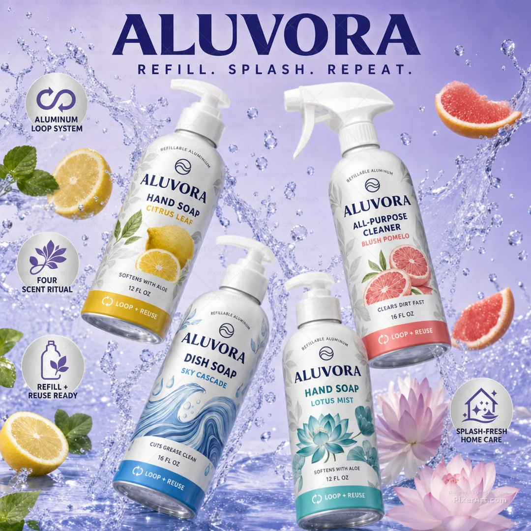 Aluvora Refillable Aluminum Quartet