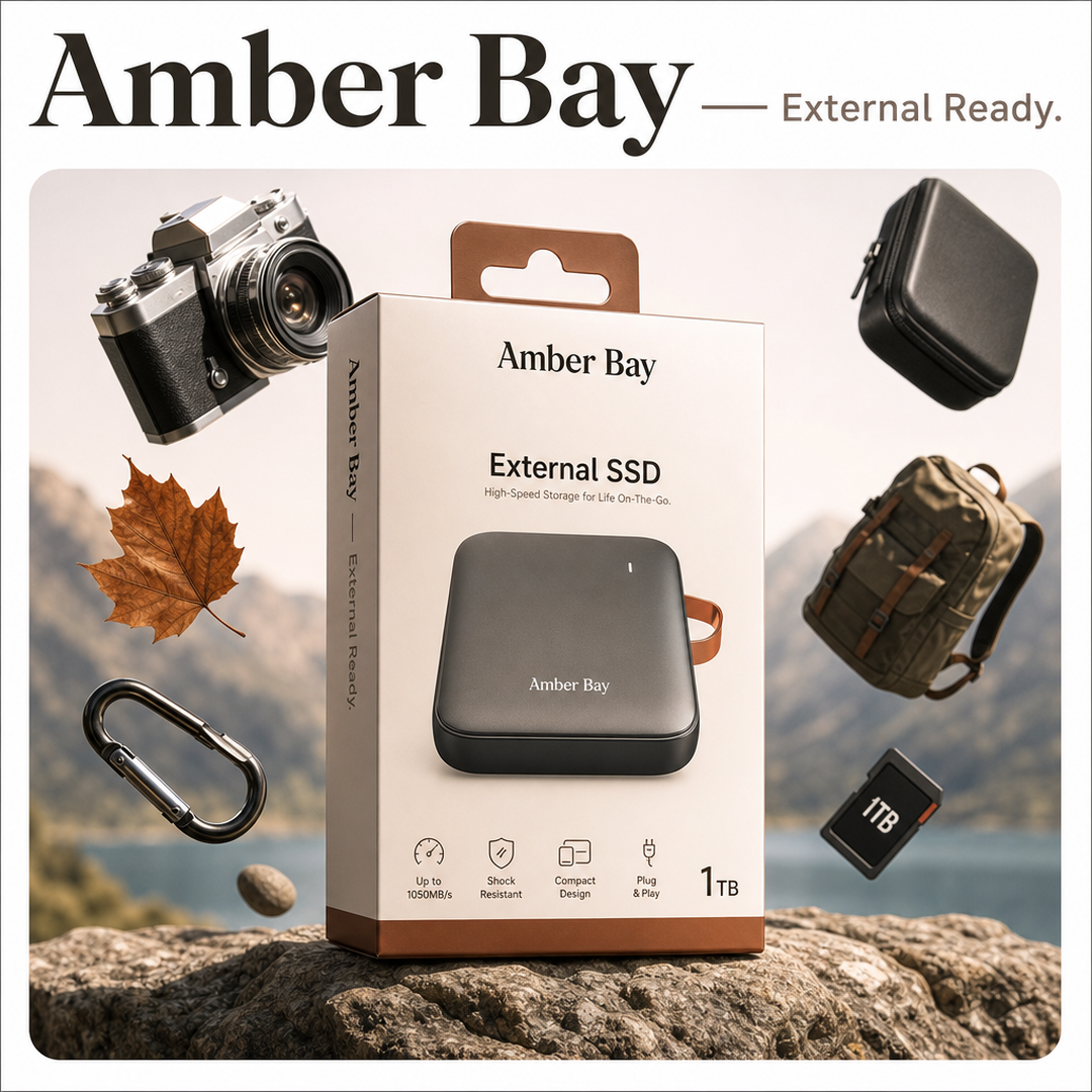 Amber Bay External Ssd Retail Softbox
