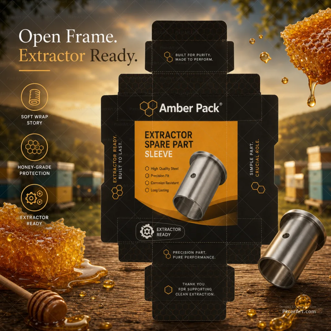 Amber Pack Honey Extractor Spare Part Sleeve