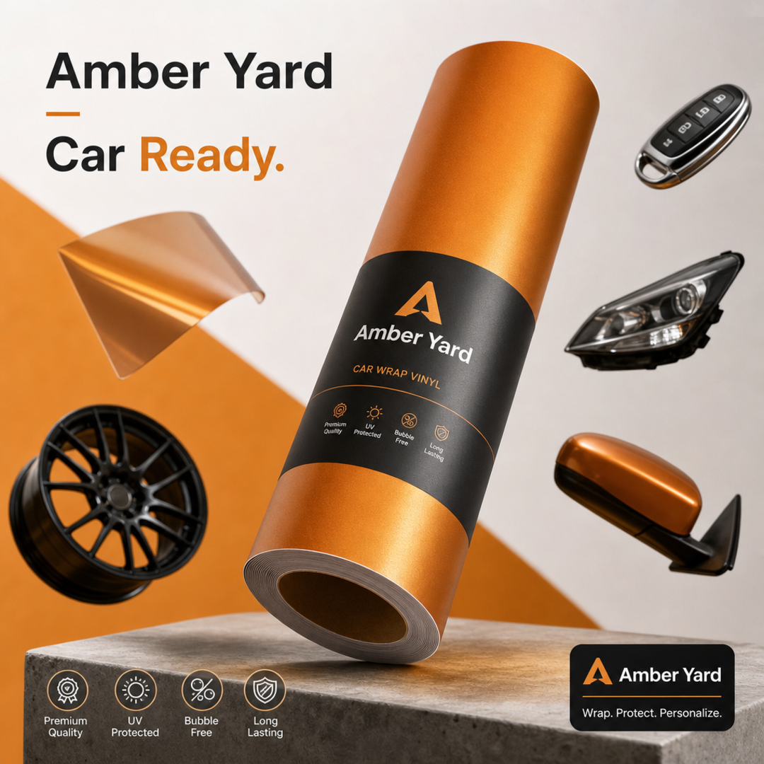 Amber Yard Car Body Vinyl Wrap Sample Roll