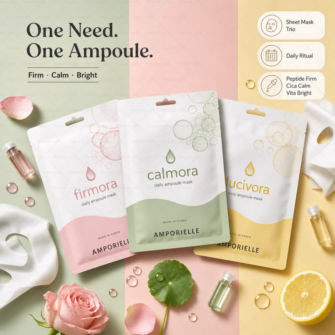 Amporielle Daily Ampoule Mask Trio