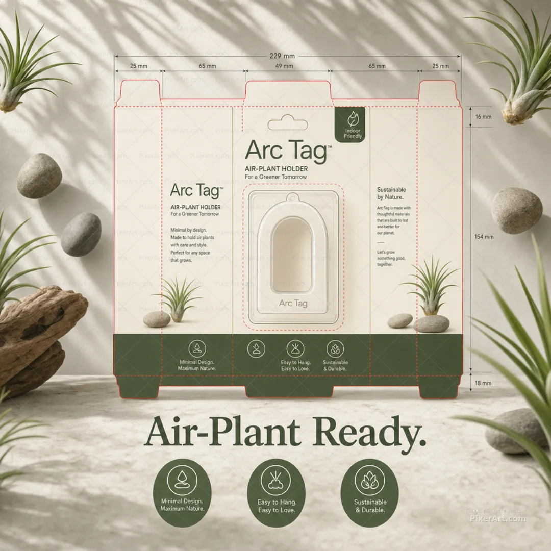 Arc Tag Air-Plant Holder Blister Card