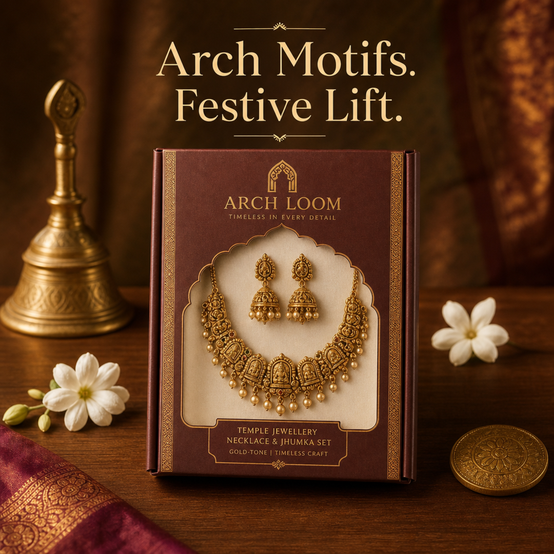 Arch Loom Temple Jewellery Set