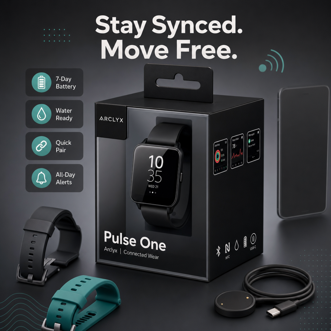 Arclyx Pulse One Smartwatch Packaging