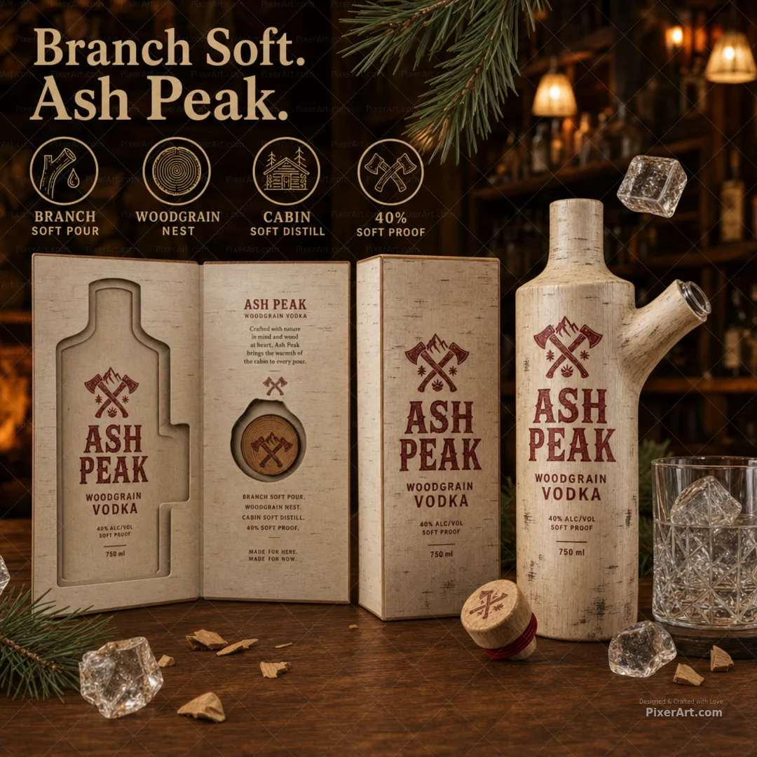 Ash Peak Woodgrain Vodka