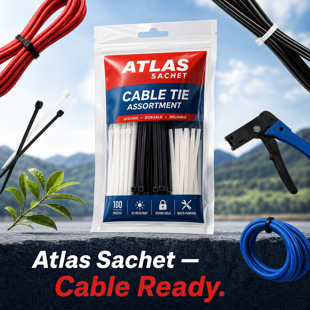 Atlas Sachet Cable Tie Assortment Bag