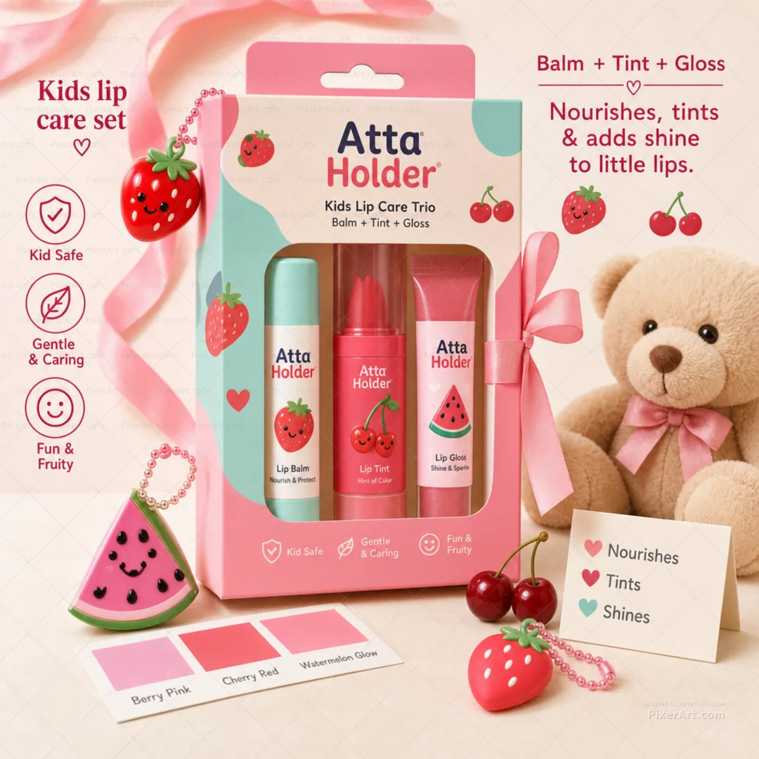 Atta Holder Kids lip care set