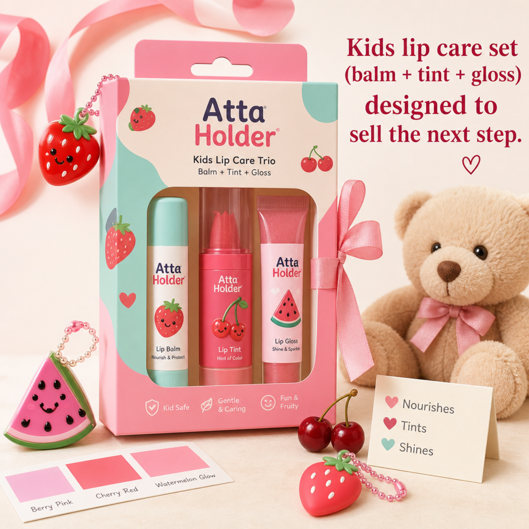 Atta Holder Kids lip care set
