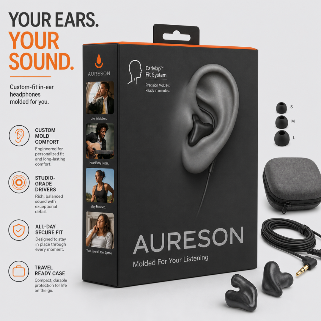 Aureson Custom-Fit Earphones