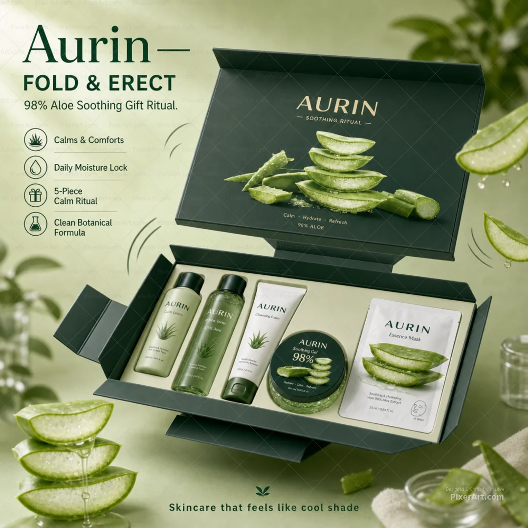 Aurin Aloe Soothing Ritual Set
