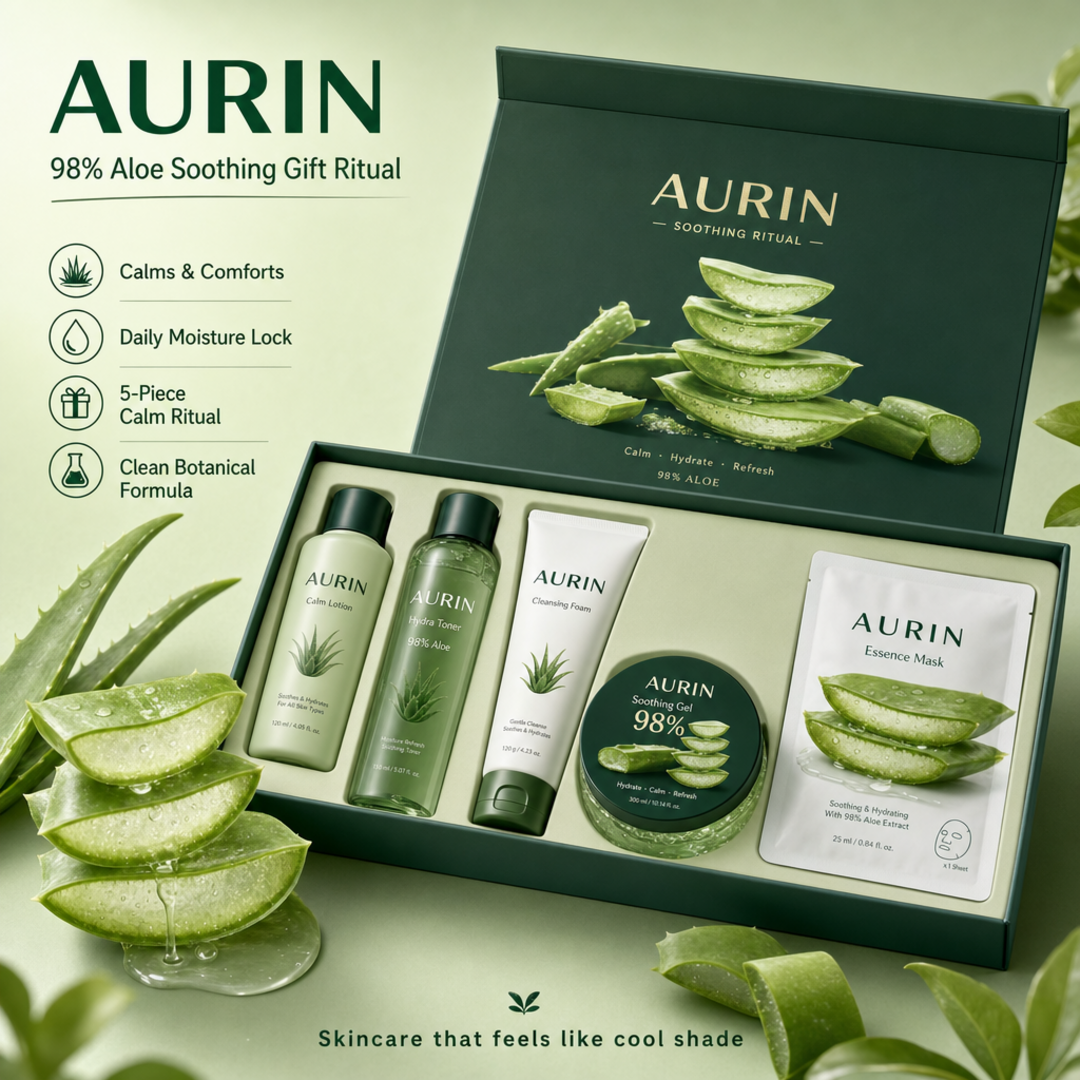 Aurin Aloe Soothing Ritual Set