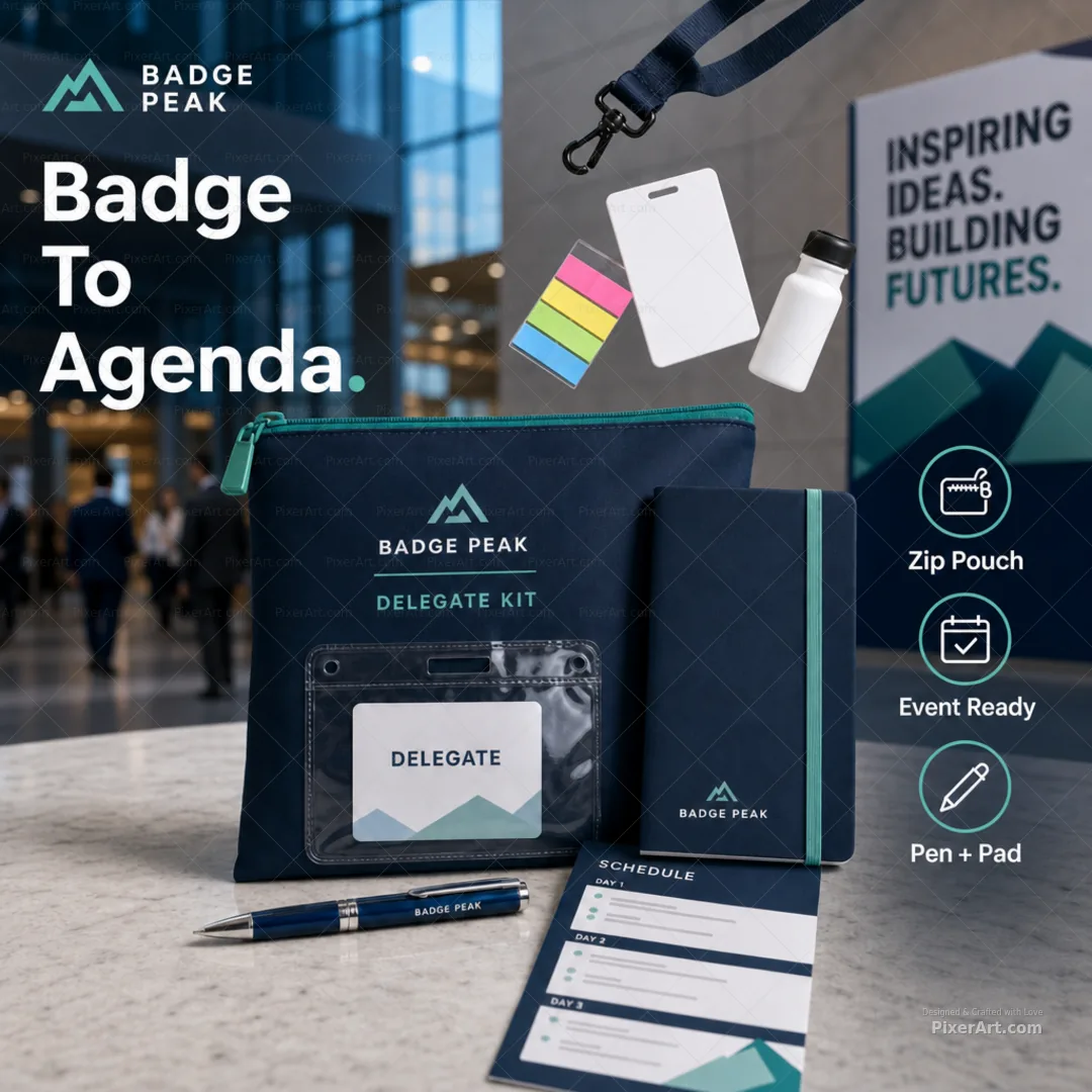 Badge Peak Conference Delegate Pouch