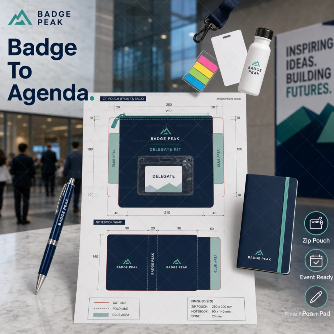 Badge Peak Conference Delegate Pouch