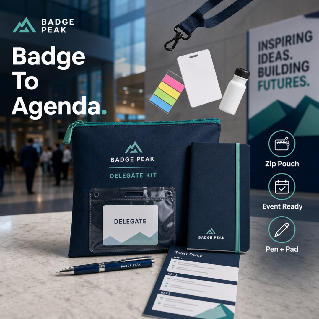 Badge Peak Conference Delegate Pouch