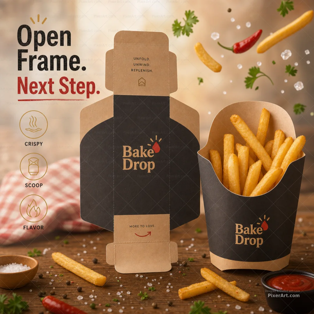 Open frame mockup
