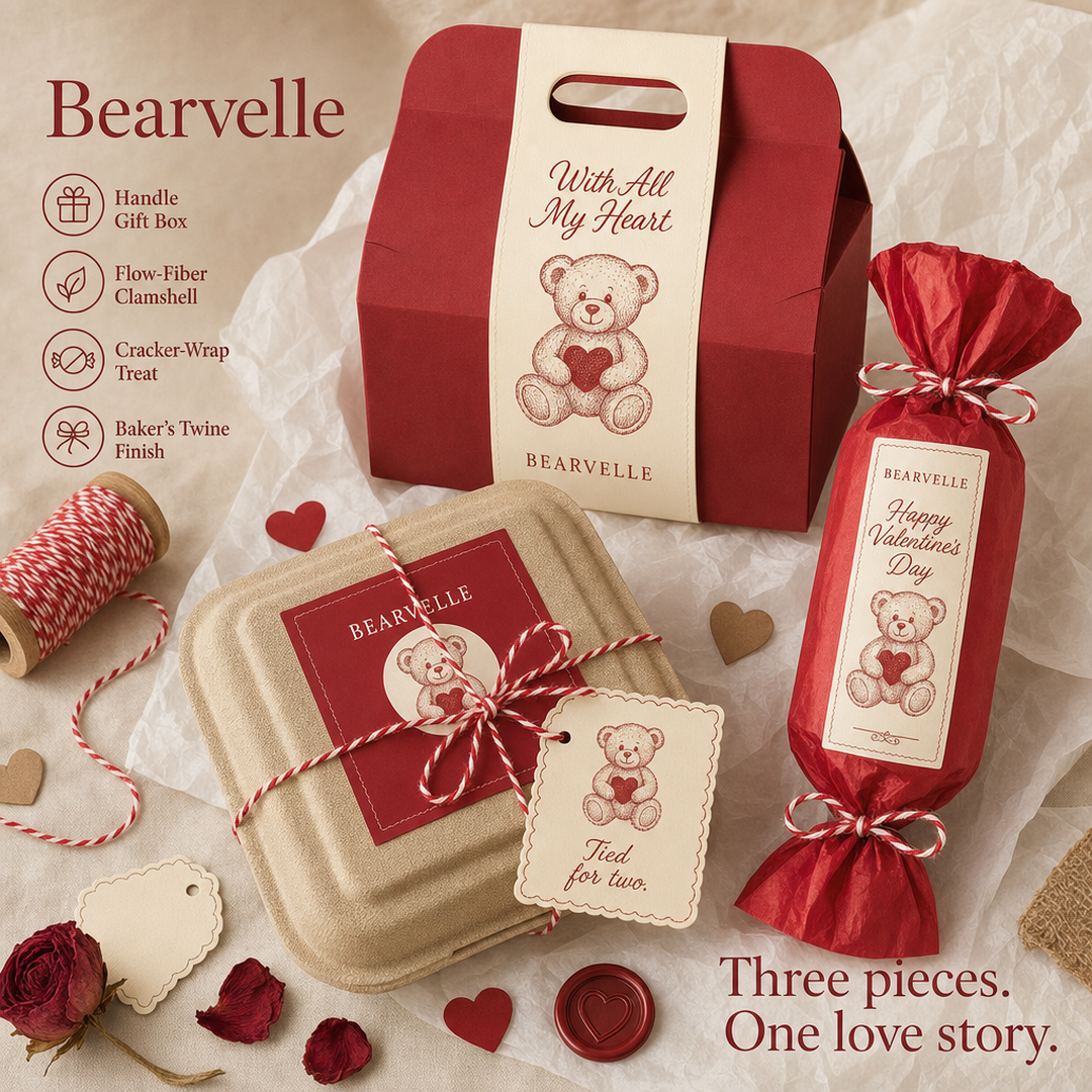 Bearvelle Valentine Gift Packaging Suite