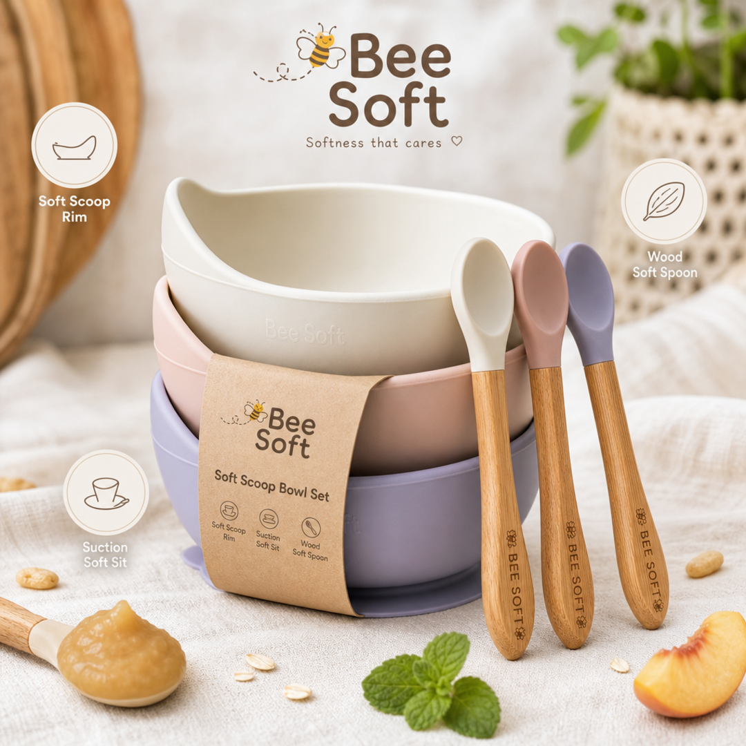 Bee Soft Soft Scoop Bowl Set
