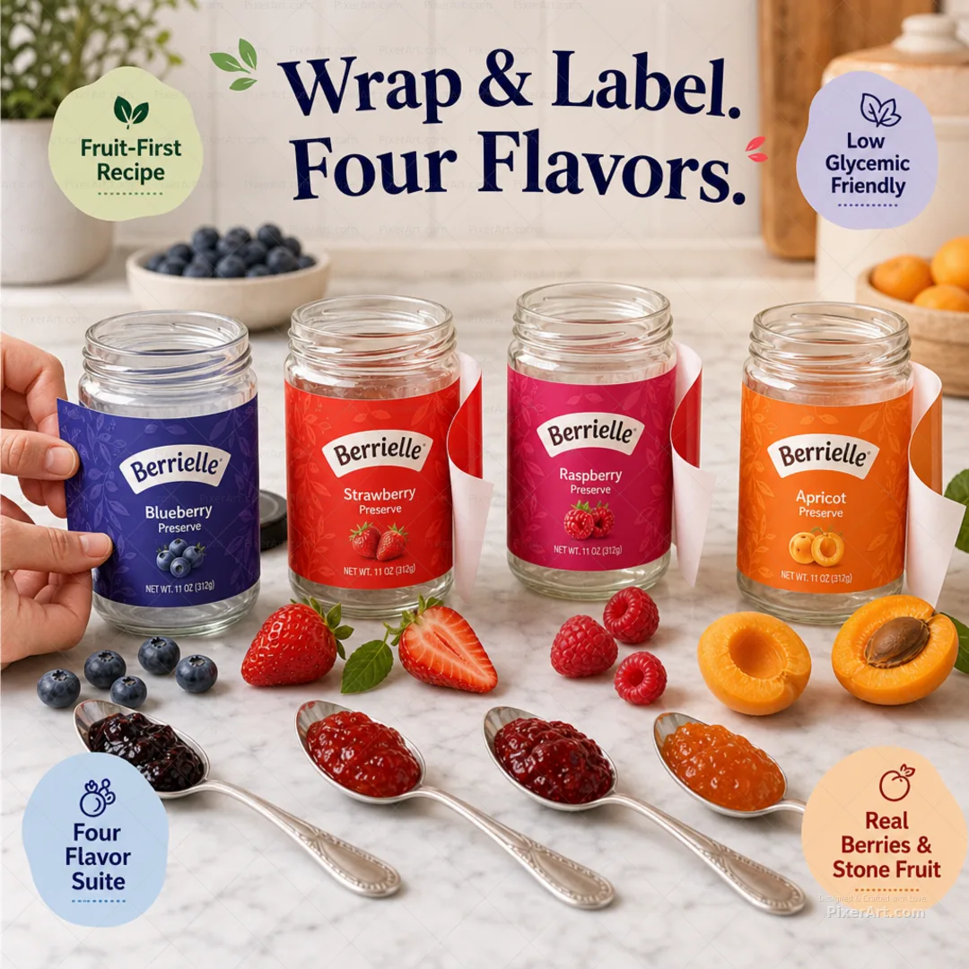 Berrielle Fruit Preserve Quartet