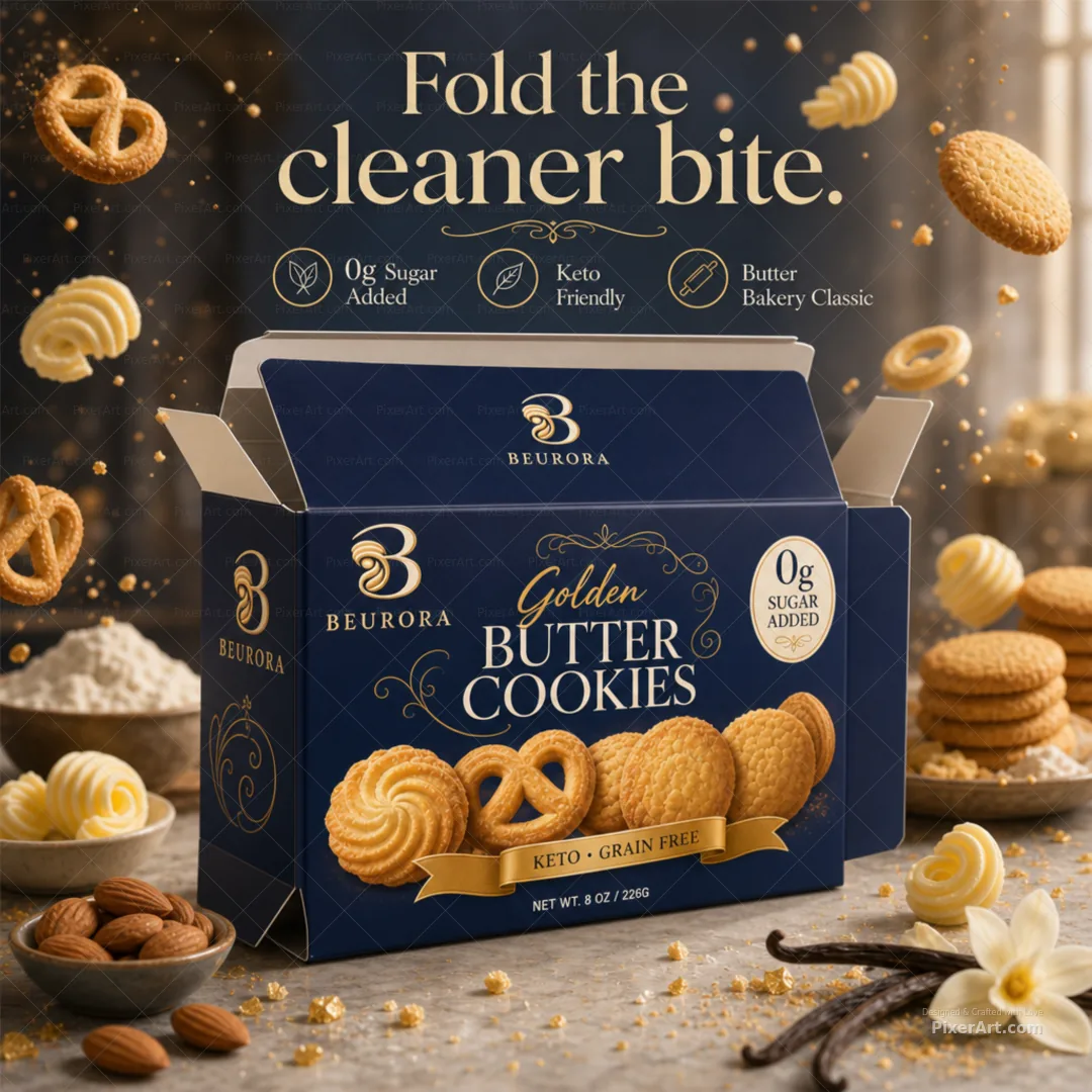 Beurora Keto Butter Cookies Carton