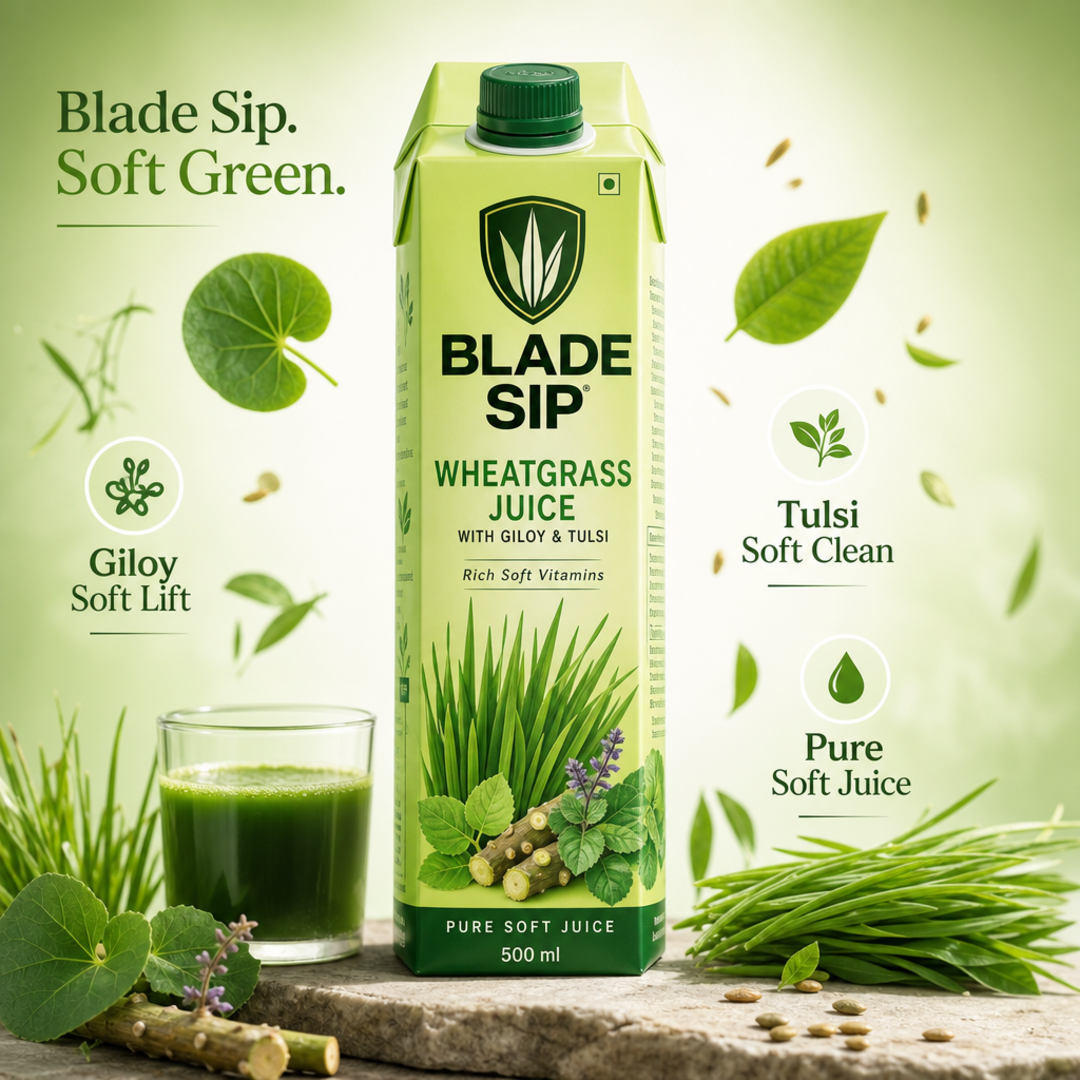 Blade Sip Wheatgrass Juice Carton