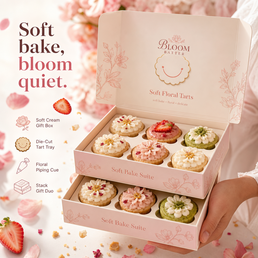 Bloom Batter Floral Tart Gift Boxes