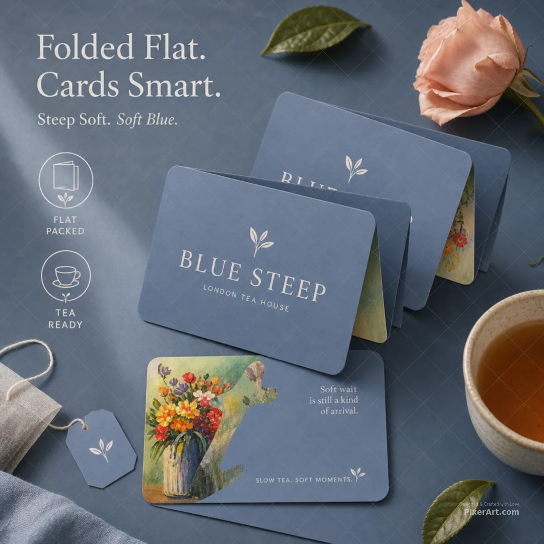 Blue Steep Tea House Cards