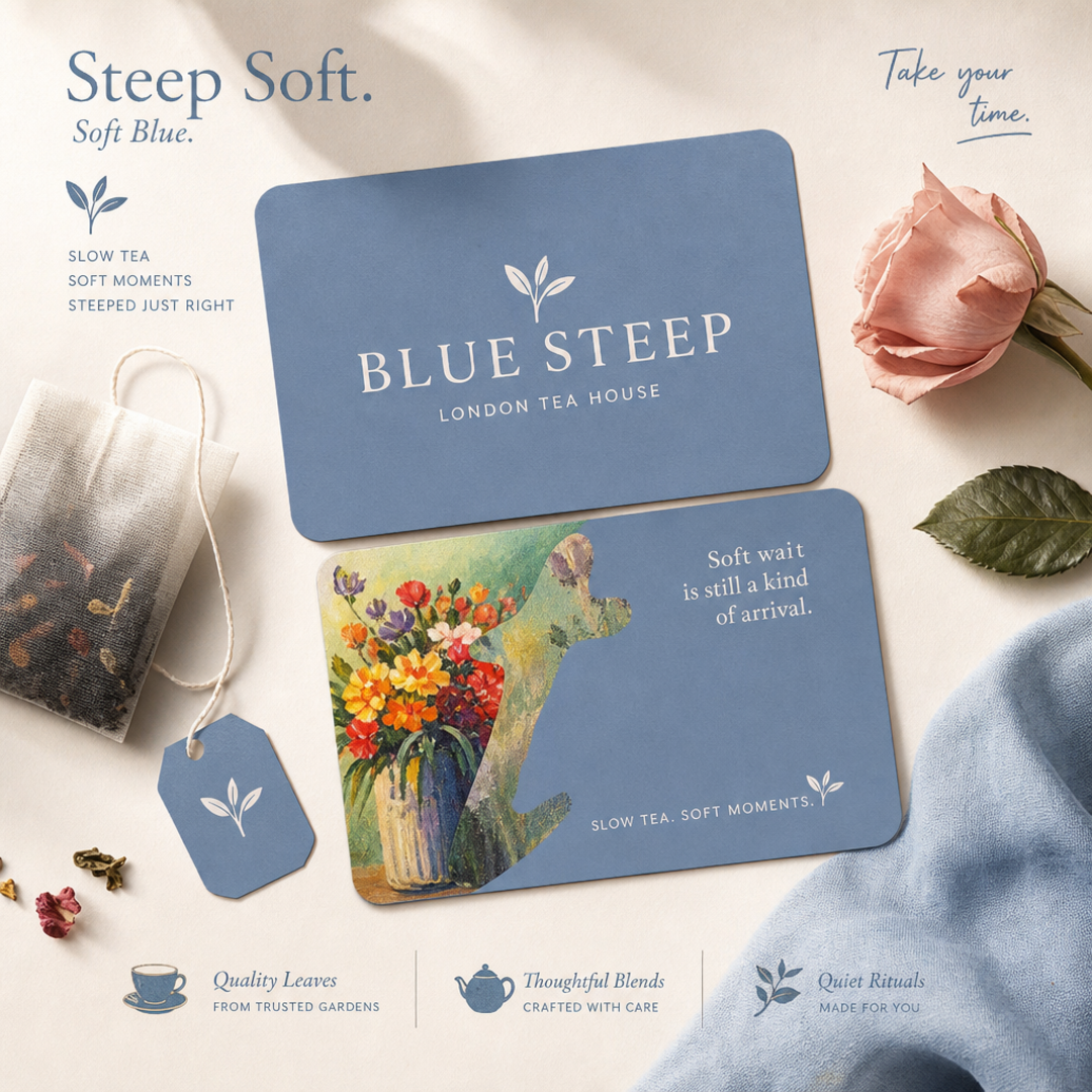 Blue Steep Tea House Cards