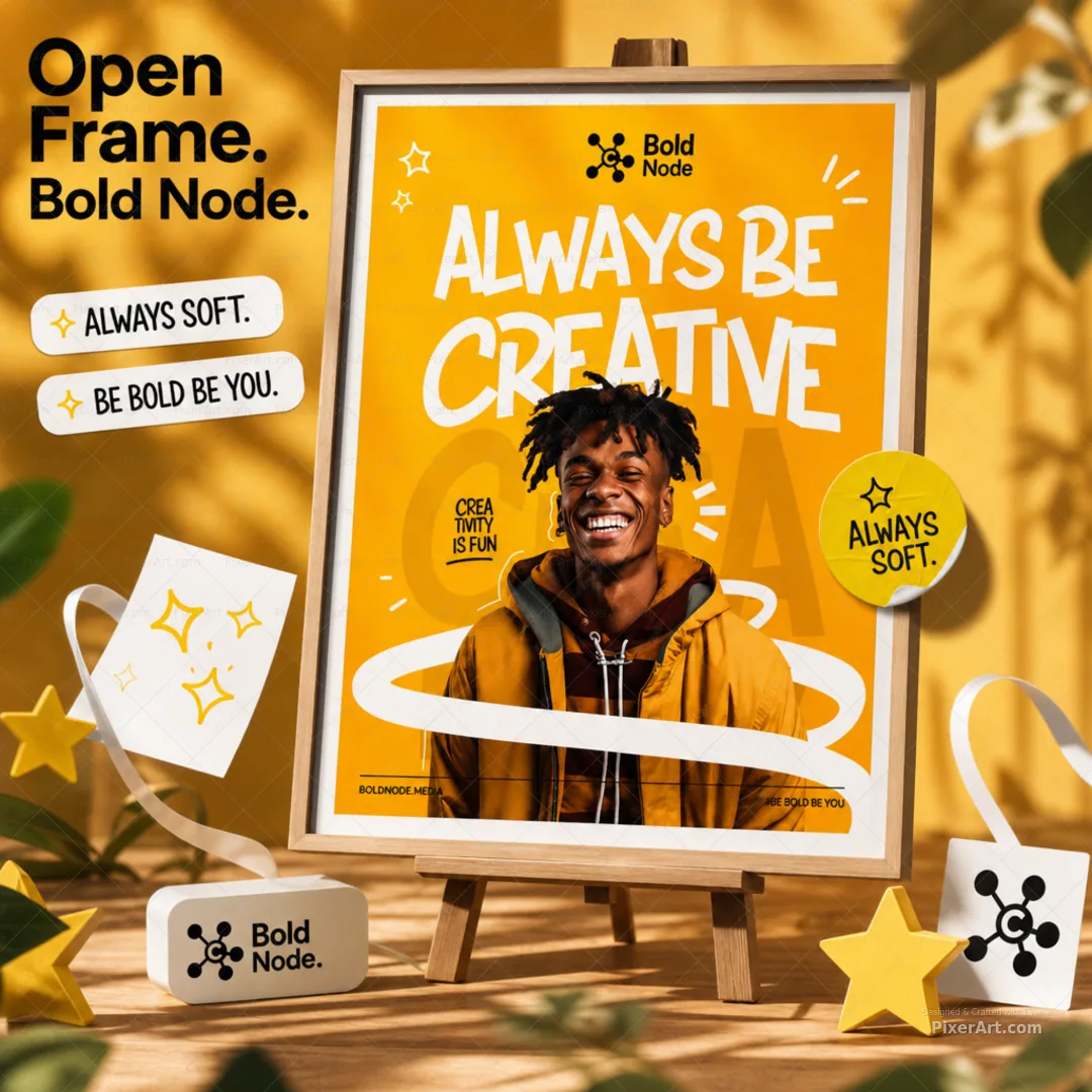 Open frame mockup