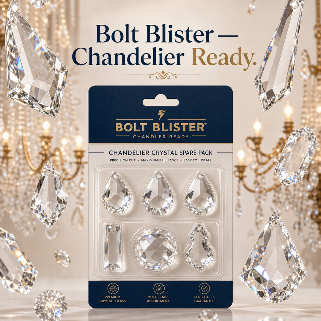 Bolt Blister Chandelier Crystal Spare Pack