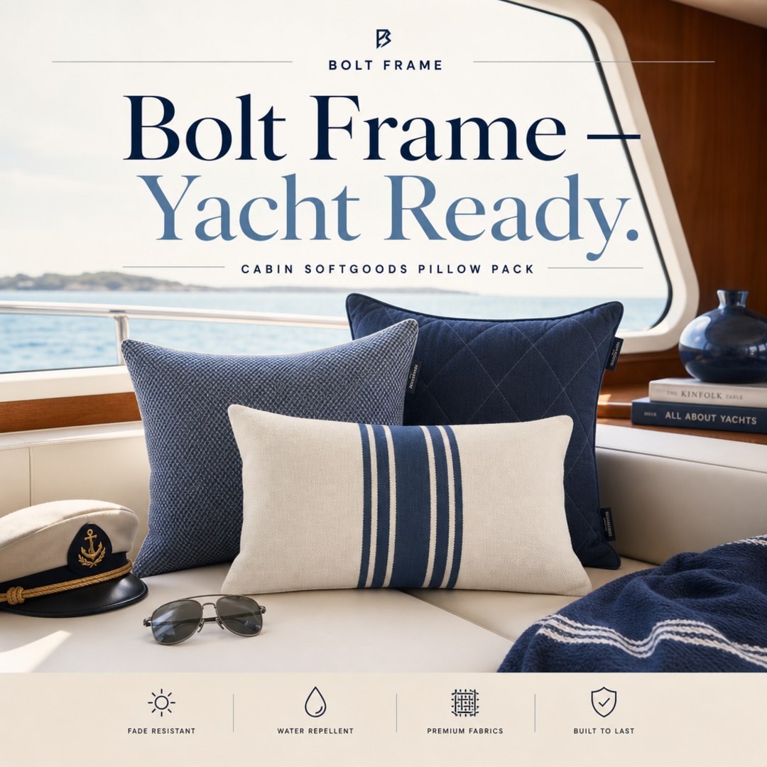 Bolt Frame Yacht Cabin Softgoods Pillow Pack