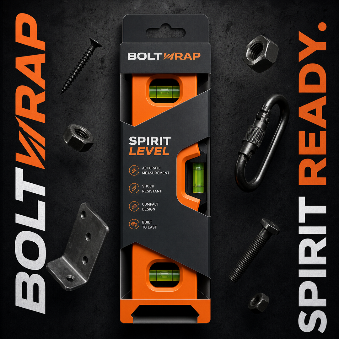 Bolt Wrap Spirit Level Retail Sleeve