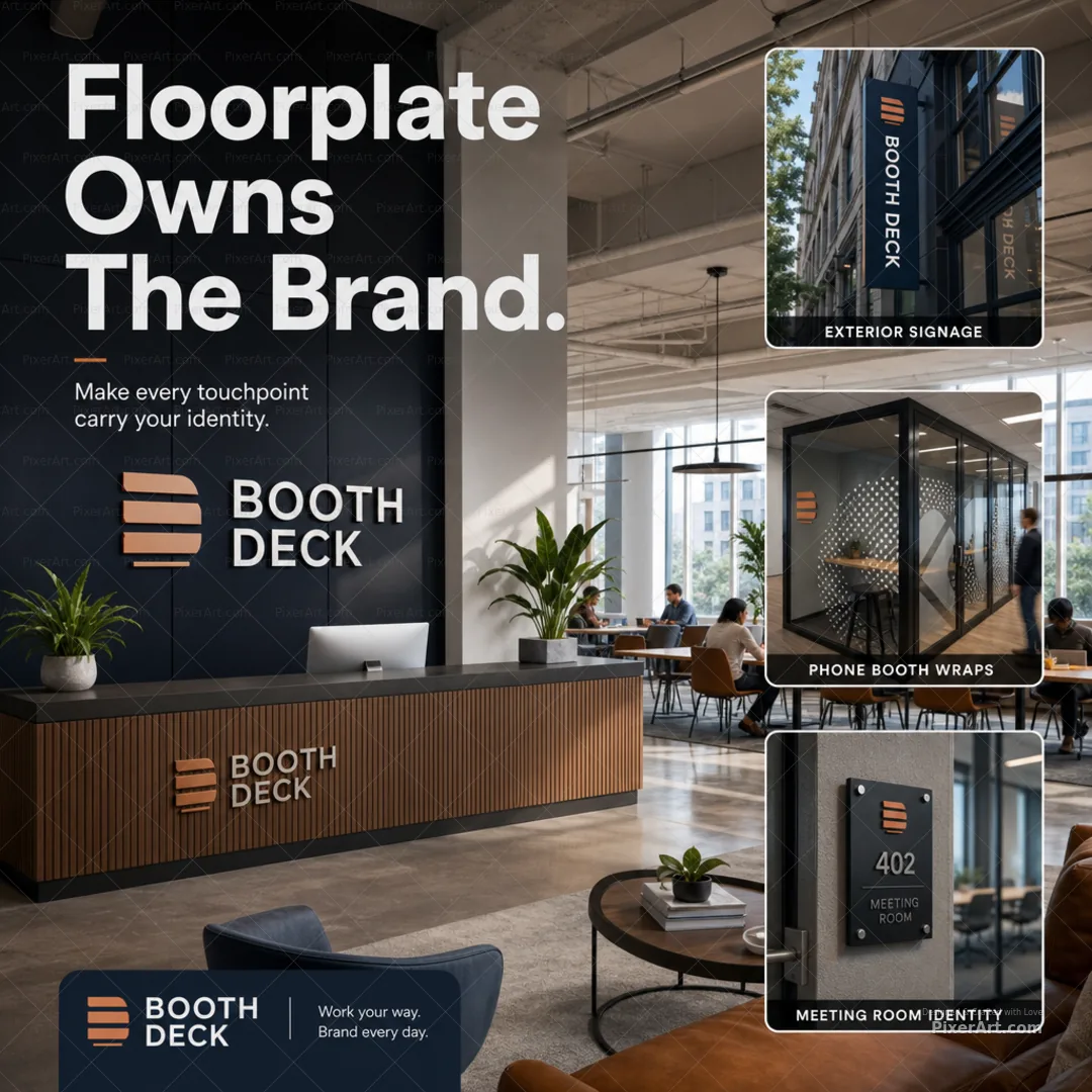 Booth Deck Coworking Floorplate Brand Kit