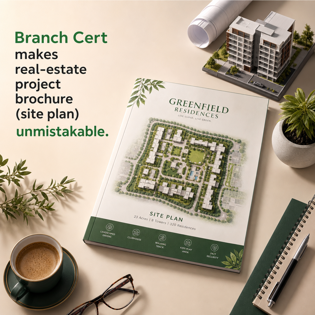 Branch Cert Real-estate project brochure