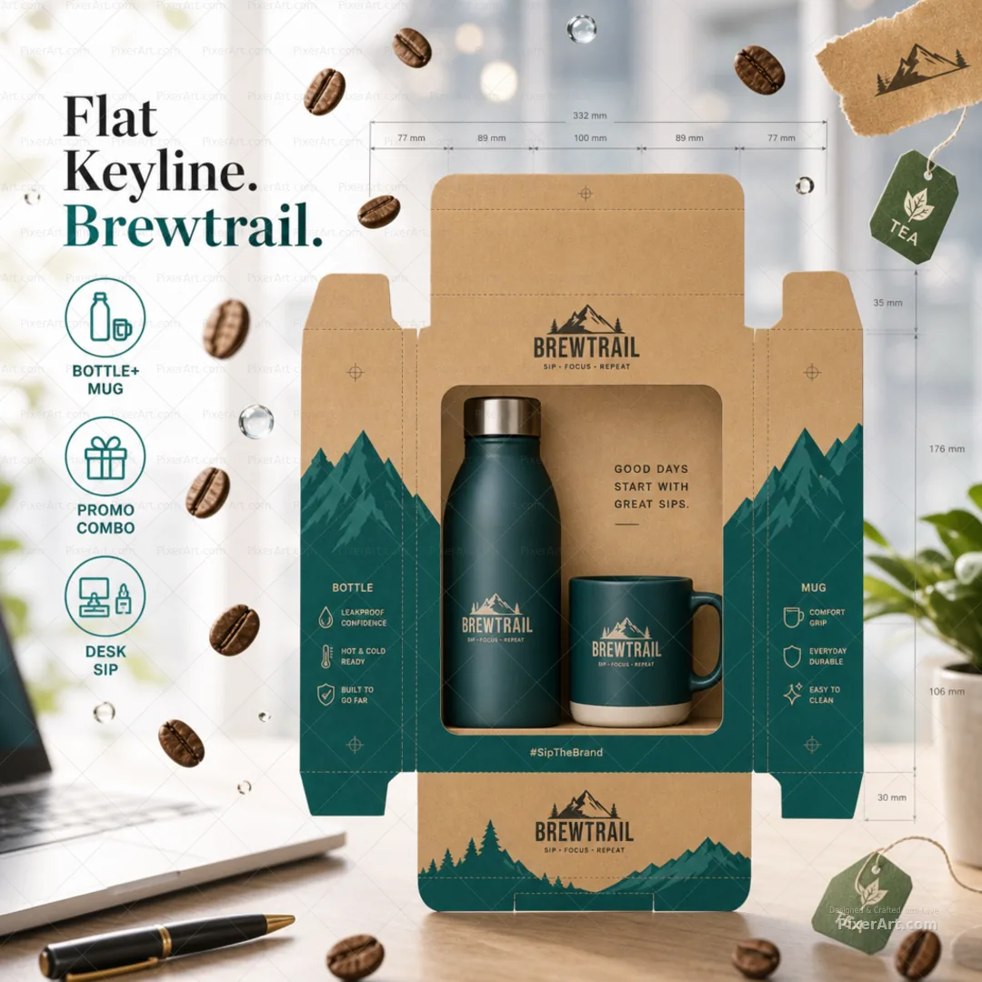 Brewtrail Bottle Mug Corporate Combo
