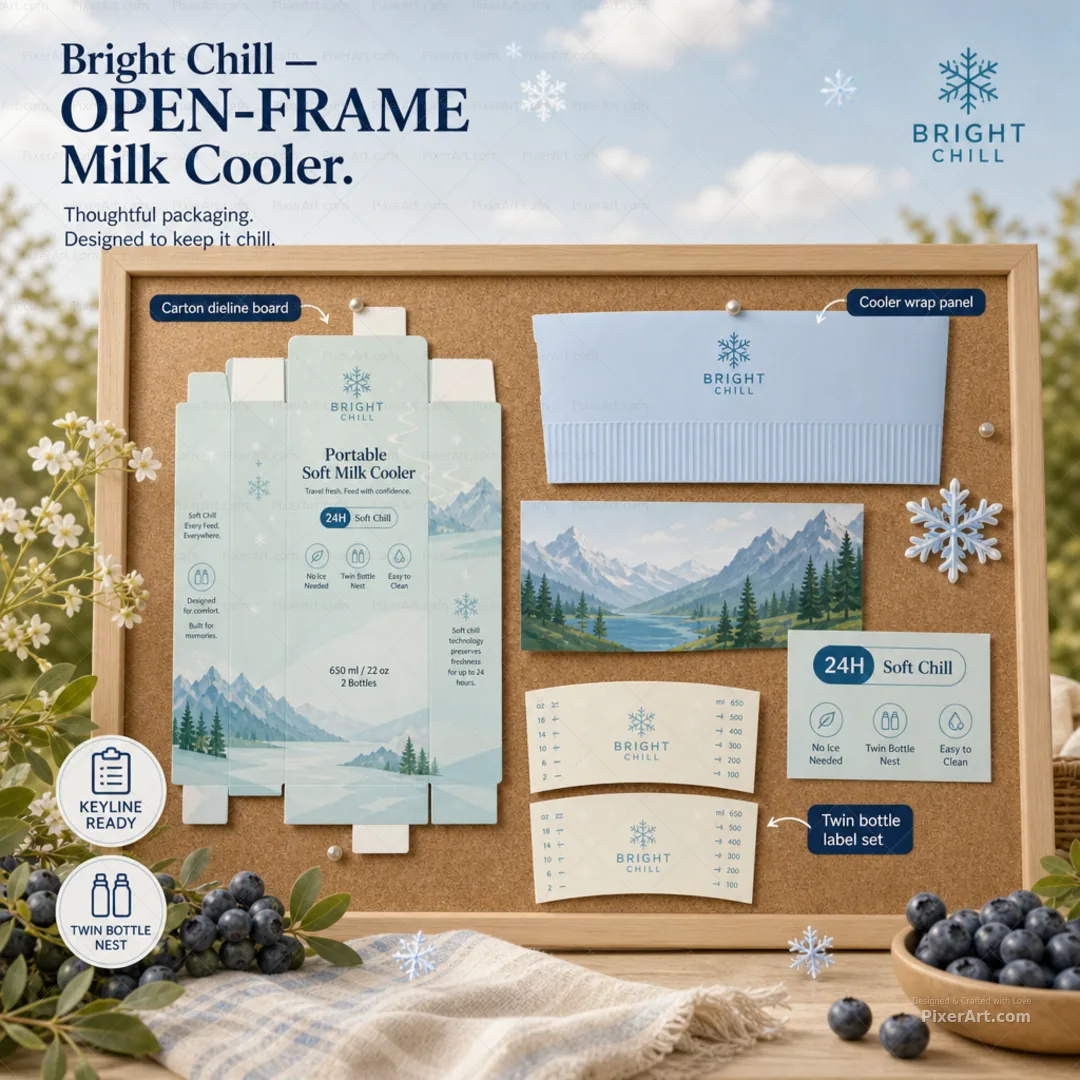 Bright Chill Portable Soft Milk Cooler