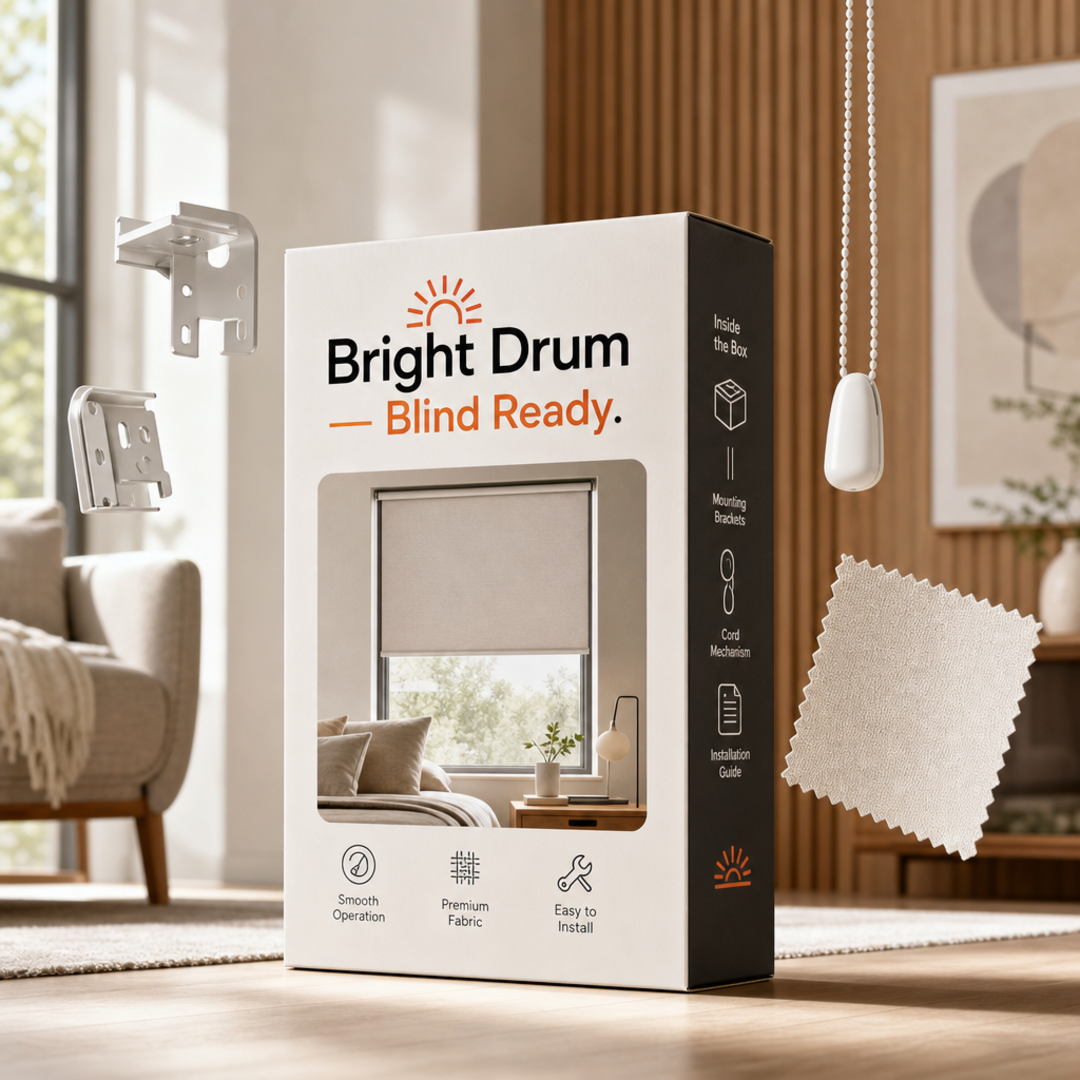 Bright Drum Blind / Roller-Shade Retail Box