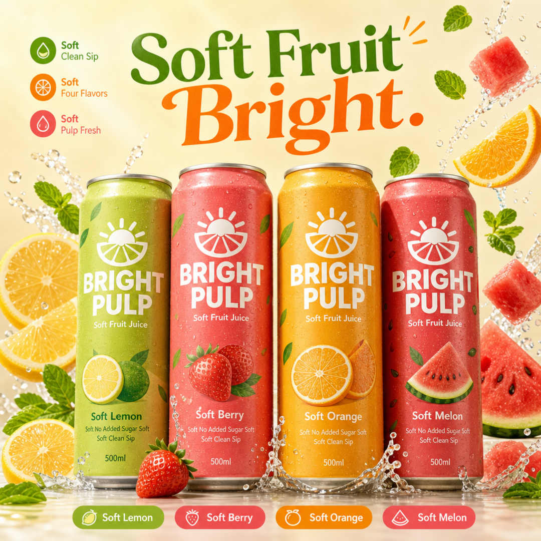 Bright Pulp Soft Fruit Cans