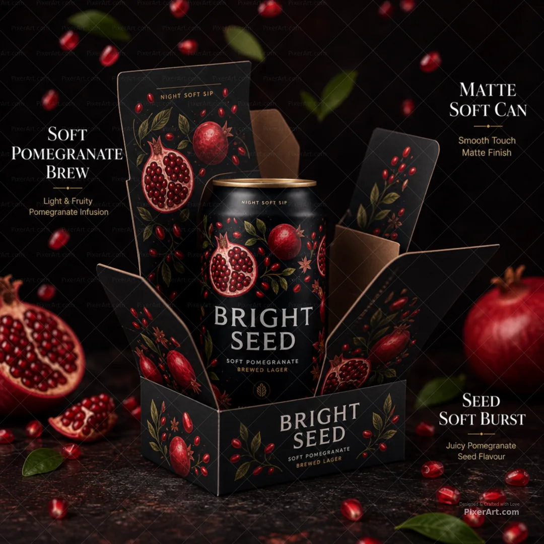 Bright Seed Soft Pomegranate Can