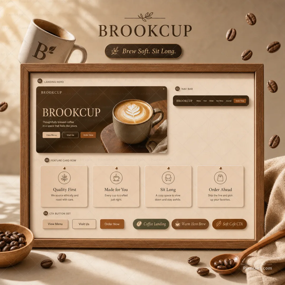 BrookCup Coffee Landing