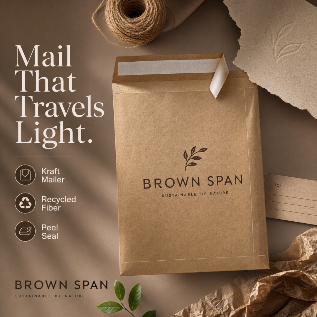 Brown Span Kraft Mailer Envelope
