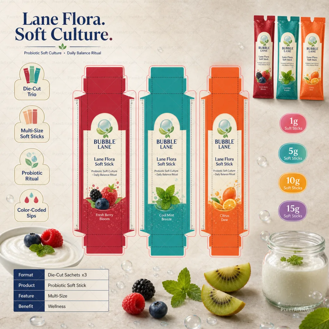 Bubble Lane Flora Soft Stick Trio