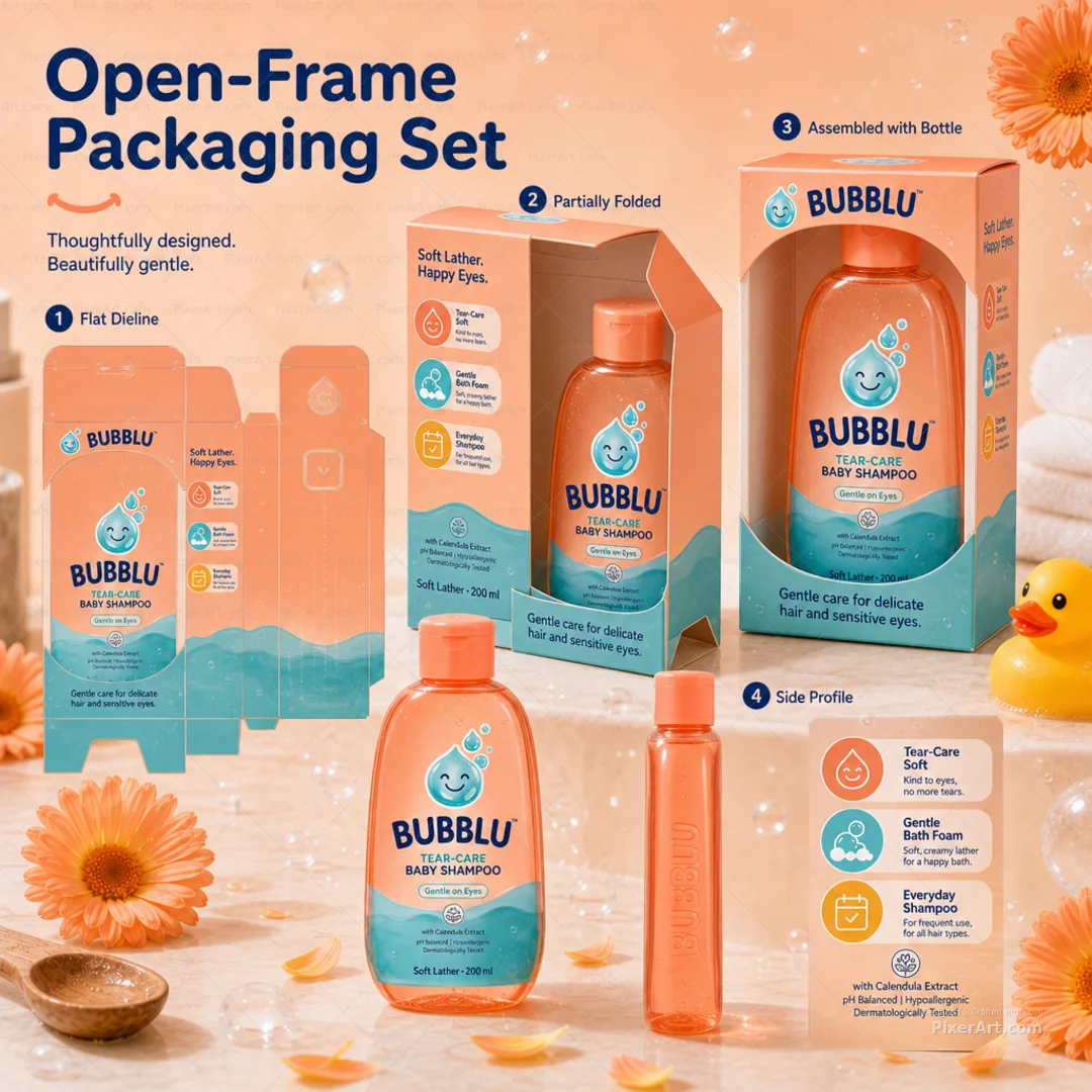 Open frame mockup