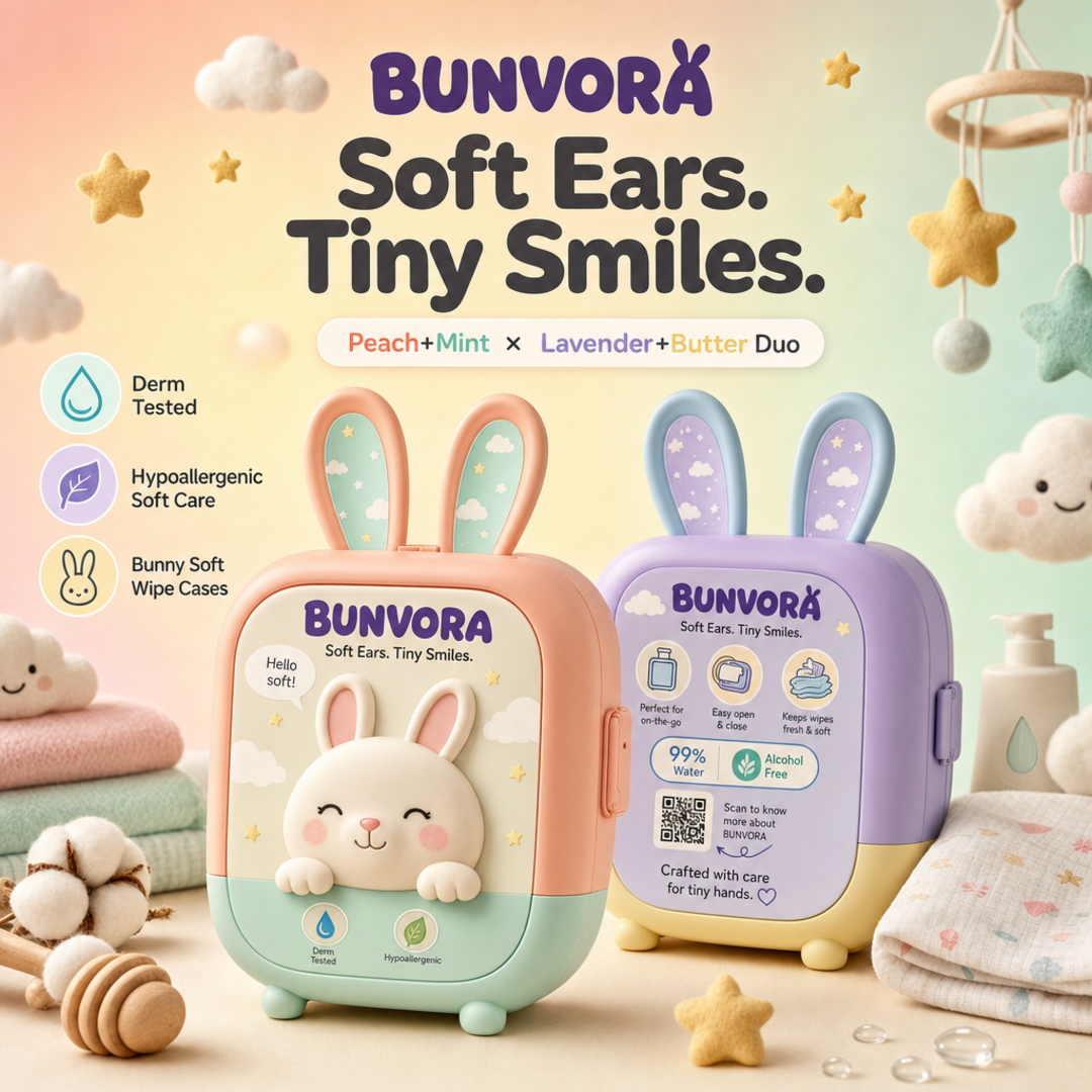 Bunvora Soft Ears Wipe Duo