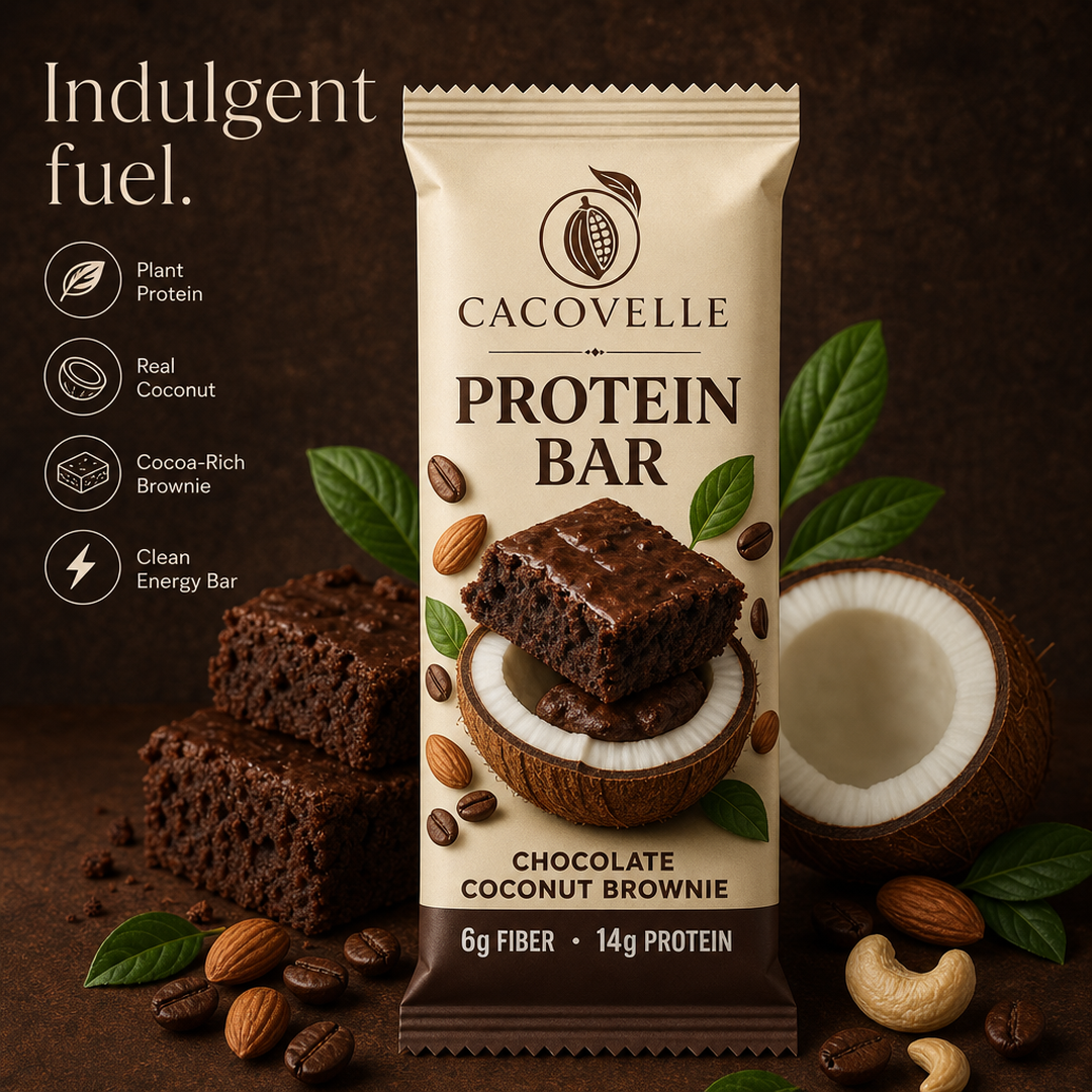 Cacovelle Chocolate Coconut Brownie Bar