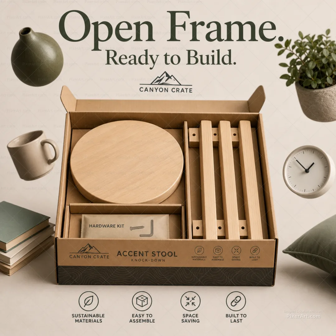 Open frame mockup
